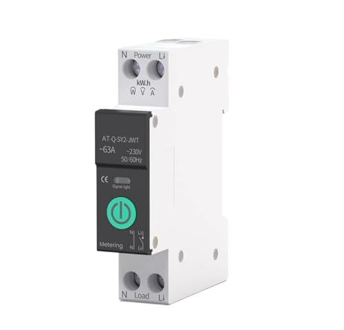 Disjoncteur protection surtension avec mesure puissance interrupteur 63A