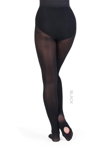 Image of Body Wrappers - Women's Convertible Tights - Ultra Soft, Footed to Footless Style A31