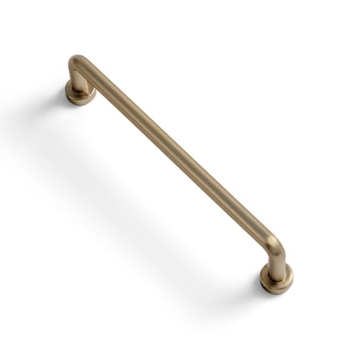 Goo-Ki 6 Pack 5 Center to Center Champagne Bronze Modern Cabinet Pulls Solid Contemporary Home Improvement Hardware Drawer Pulls Zinc Alloy Kitchen Handles