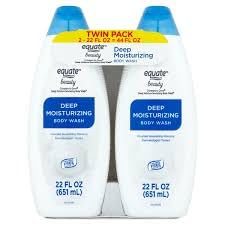 Equate Beauty Deep Moisturizing Body Wash for Skin Hydration, 22 Fl Oz, Twin Pack
