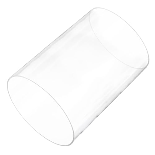 Rebower 14" Clear Plastic Rigid Pipe 195mm ID x 200mm OD (7.7" ID x 7 7/8" OD) Acrylic Round Polycarbonate Tubing, [for Plumbing, Hydraulics, Aquarium]