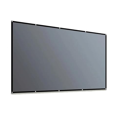 Pantalla portátil con bisel y orificio para proyector 16:9 de 133 pulgadas para uso en casa, oficina o exterior miniatura 1