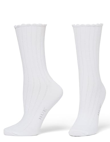 Image of HUE Women's Scalloped Pointelle Crew Sock