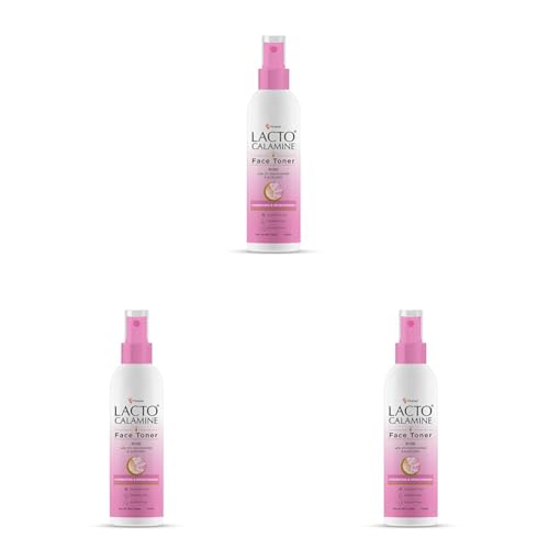 Image of Lacto Calamine Rose Water Toner For Glowing Skin | 120ml | Gulab Jal Face Toner | Rosewater with Aloe Vera & 2% Niacinamide | Cleanses, Hydrates & Moisturises Skin | No Sulphate, Alcohol, & Parabens