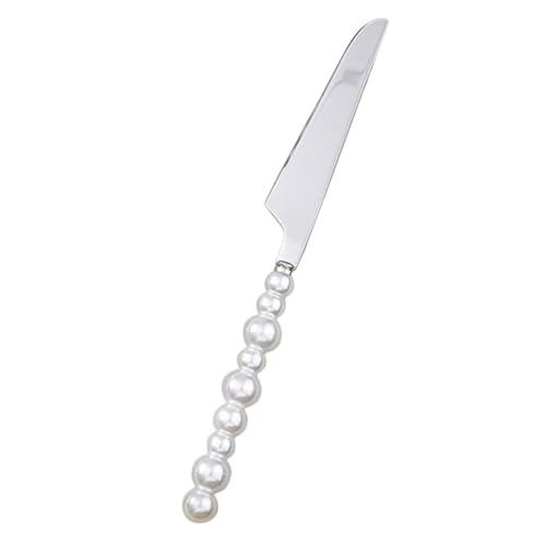BRIGHTFUFU Pearl Handle Knife Fork Spoon Set Small Silverware for Western Dinnerware
