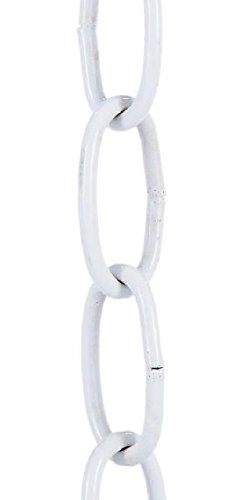 Image of B&P Lamp Steel Decorative Chain W /White Finish, 3 Ft. Length