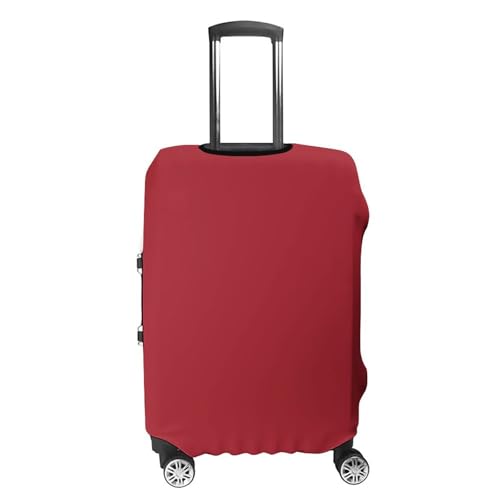 Amaranth Red Luggage Cover, Elastic Luggage Protector Fits 19-32in Suitcases, Washable & Anti-Scratch Suitcase Cover for Men Women S4