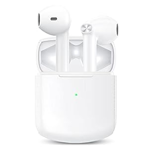 Draadloze Oordopjes Godyse Draadloze Hoofdtelefoon Draadloze Oordopjes Bluetooth met Hi-Fi Stereo Geluid Draadloze Oortelefoon met Mic IPX5 Waterdichte Touch Control USB-C Opladen voor Hardlopen Sport