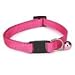 Pampered Pets Basic Nylon Cat Collar 8-12 in Flamingo Pink