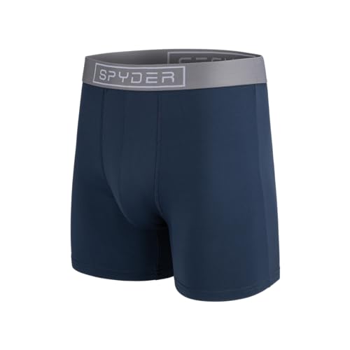 Spyder Mens Boxer Briefs 4 Pack Poly Spandex Performance Boxer Briefs Underwear3