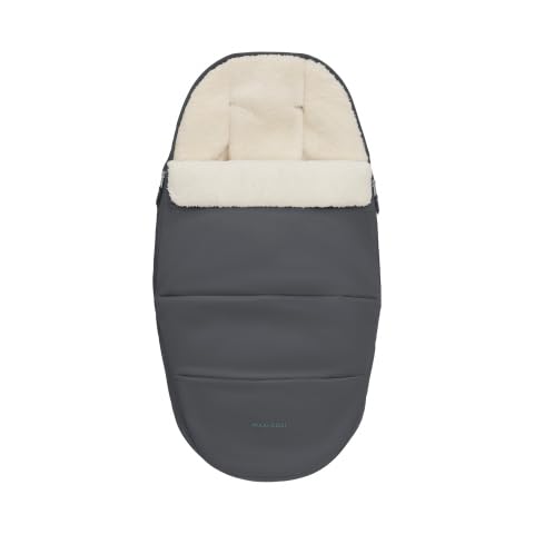 Maxi-Cosi kuschelig weicher 2-in-1 Fußsack, Graphite, geeignet für alle Maxi-Cosi Kinderwagen, auch als Sitzpolster verwendbar, ab der Geburt bis ca. 3,5 Jahre, Eco Care Stoffe