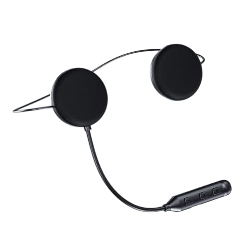 Juego de cabeza de casco, potencia de cabeza de casco de motocicleta, Auriculares de motocicleta para cascos, Ultra delgado 12mm Smart Intercom Ear Buds Music Control Respuesta automática para la