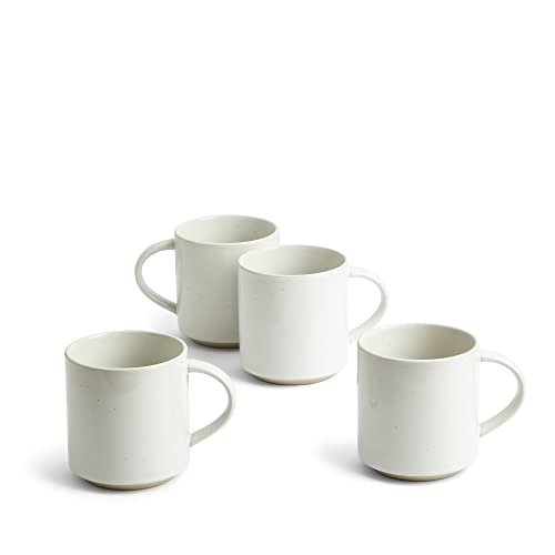 Royal Doulton Urban Dining Handled Mug 390ml/13.2oz White Set of 4, 8.6 cm (W) x 9.4 cm (H)