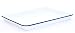 Enamelware Jelly Roll Pan, 16 x 12.25 inches, Vintage White/Blue