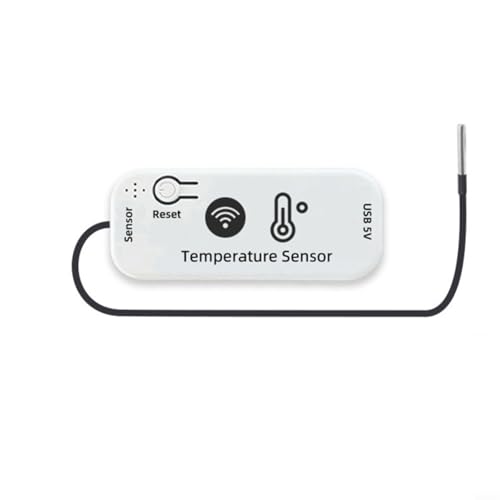 Glomc Smart Interruttore di Temperatura Per Tuya Per Zigbee WiFi, Controllo Automatico 2200W 10A, Sensore Impermeabile In Acciaio Inox -40 A 80C, Per Alexa Per Yandex (A)