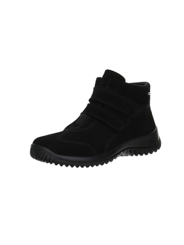 Softboot Legero Femme Halb Baskets Basses Confortables en Cuir Souple Noir