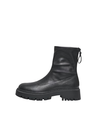 ONLY Onllizzo-1 - Botas calcetín con cremallera para mujer, color negro, talla 6, Black, 39 EU