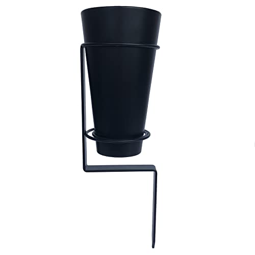 Cemetery Flower Vase with Stake, Grave Vase with Floral Foam,Grave vases for Cemetery in ground,Black - Image 3