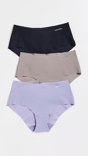 Image of Calvin Klein womens Invisibles Seamless Hipster Panties, Multipack