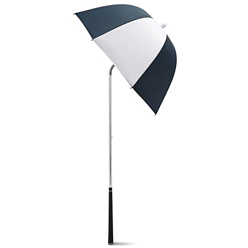 G4Free Golf Bag Umbrella for Club Protection Flex Umbrella (Navy/White)