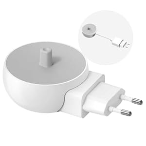 CoolSmile Ladestation Kompatibel mit Oral B Elektrische Zahnbürste, Ladegerät Wandladegerät EU-Steckdose für Braun Oral-B Genius/Pro/Smart/Vitality/K... usw
