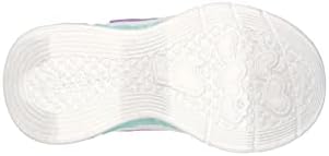 Skechers Girls Flutter Heart Lights-Simply Sneaker, Lavender/Multi, 13 Little Kid | Image 3