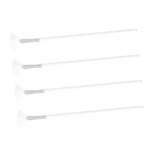 PLAFOPE Get Full Coverage 4pcs Facial Mask Brush Set Fan Shaped Makeup Applicators Face Mask Applicator Brushes for Facials