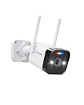 ZOSI 2.5K WiFi Security Camera with Person Vehicle Detection, 4MP CCTV Camera Outdoor Indoor, Home Surveillance Camera with Spotlight Siren, Color Night Vision, 2-Way Audio, Cloud/ Local Storage