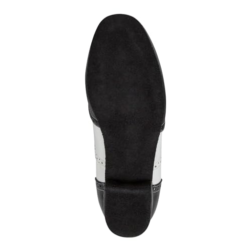 Linodes Men's Latin Dance Shoes 1 Inch Leather Sole Ballroom Salsa Tango Waltz Character Shoe-Colorful4