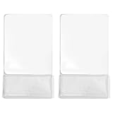 QUMIIRITY 2個 小さなスペースミラー 磁気浴室鏡 ロッカー用の鏡 White