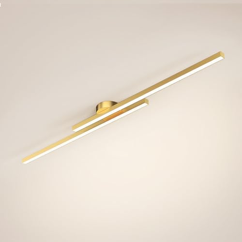 Plafonnier linéaire LED pour salon et cuisine au design minimaliste