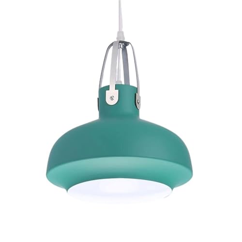 Suspension luminaire bleue E27 idéale pour éclairer et décorer une table de salle à manger