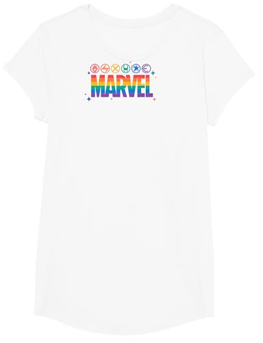 Marvel Pride Rainbow Logo Proud Heroes Symbols T-Shirt