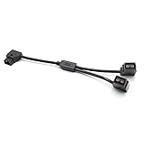 YCYUYUFUNS Dtap Y-Kabel, Dtap Stecker auf Dual Buchse Verlängerungs-Netzkabel D-Tap zu P-Tap Splitter Kabel für Anton V-Mount Batterie BMPCC4K Batterie