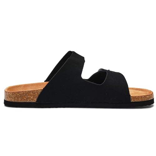 Image of Torotto Kids Sandals Boys Girls Slide Summer Non-slip Cork Glitter Toddler Slippers with Adjustable Straps for Indoor & Outdoor