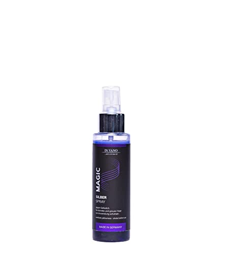 Anti-Gelbstich Spray Sofortwirkung Für Blondes, Blondiertes, Gesträhntes, Graues Haar | (100ml) Divano Sprühkur Magic Silberspray