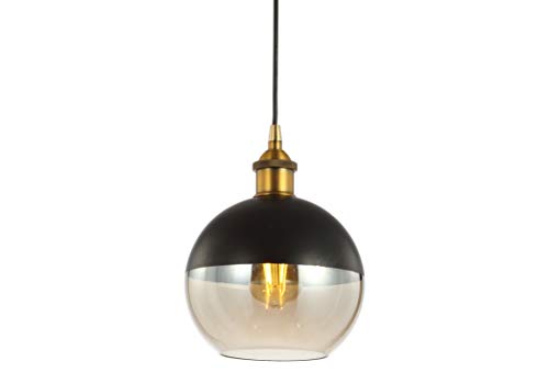JONATHAN Y JYL3513A Nixon 7.5' Adjustable Drop Globe Metal/Glass LED Pendant Contemporary...
