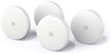 BT Mini Whole Home Wi-Fi, Bundle Pack of 4 Discs (Trio + 1 Additional), Mesh Wi-Fi For Seamless, Speedy (AC1200) Connection, Wi-Fi Everywhere in Larger Homes, App Control And 3 Year Warranty