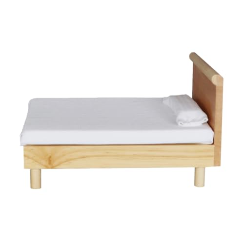 Cama doble de roble Toyvian accesorio de simulación premium