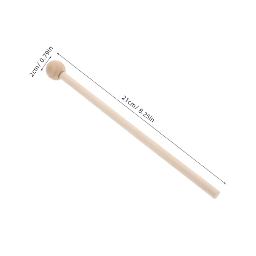 Par de baquetas de madera natural para principiantes miniatura 2