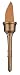 Rhode Island Novelty Olympic Flame Costume Decoration Battery Torch, Brown, 13 Inches
