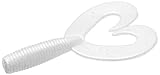 Zoom Bait Fat Albert Twin Tail Bait-Pack of 10 (White Pearl, 3.5-Inch)