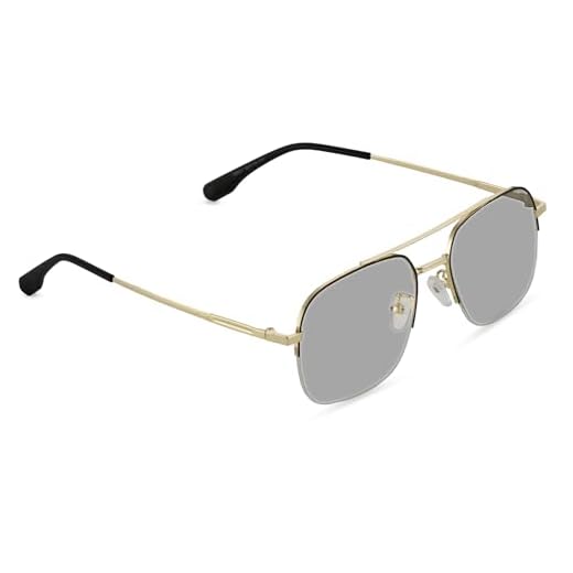 Vast® Photochromic Blue Cut Computer Glasses for Eye Protection | Zero Power Anti Glare & Blue Light Filter Glasses | UV Protect Specs for Men & Women| Frames| Blue Cut Lens (AVIATOR BLACK METAL)