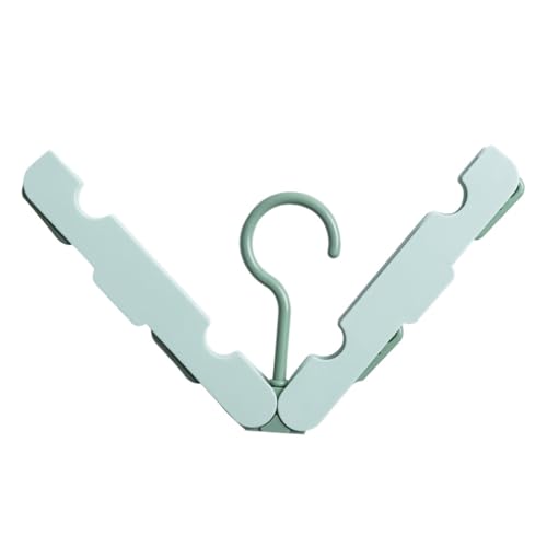 YIXANNX Colgador de Ropa Plegable, tendedero de Viaje, Camiseta sin Mangas, Pantalones, Faldas, Soporte Almacenamiento, Armario, Dormitorio, apartamento, Suministros, Verde Claro