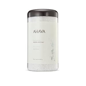 AHAVA Dead Sea Mineral Bath Salt- Intense Relaxation for Body & Mind, Elevates Moisture, Softens & Eases Sore Muscles, Enriched by Exclusive Dead Sea Salt & Osmoter blend, 32 oz