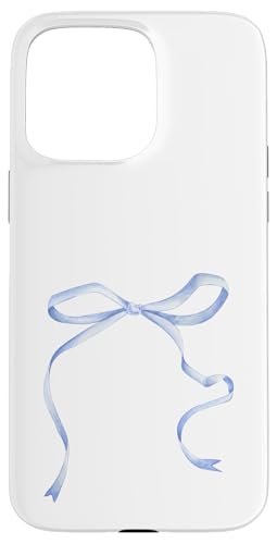 Cute Coquette Blue Bow Aesthetic Girl Women Pattern Decor X}zP[X iPhone 15 Pro Max p