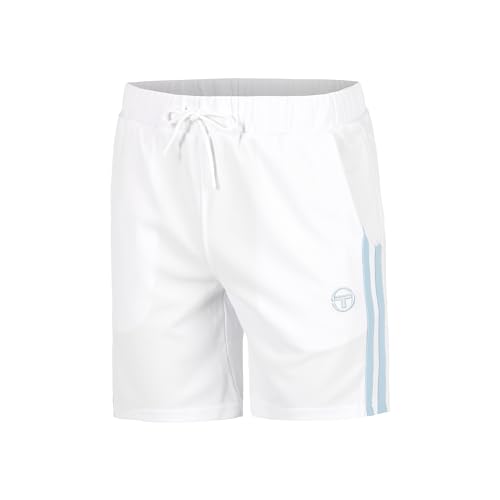 Sergio Tacchini New Young Line Shorts XXL en coton blanc pour homme