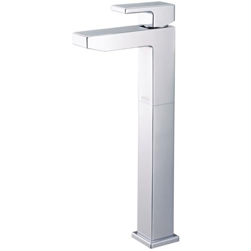 Single Handle Bathroom Faucet, Compression Hose, Single Hole, Chrome, Overall