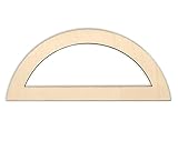 Wooden Half Circle Shape Cutout - DIY Crafting - Decorative Elements - Home Room Wall Decor - DIY Kit - Be Creative Craft Supplies Store (3-Piece Set)