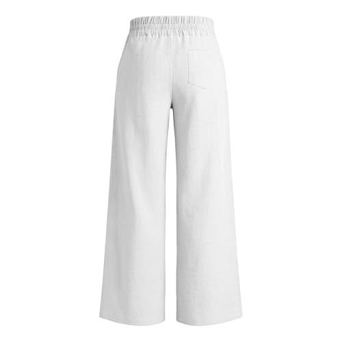 Pantalon large confortable coupe ample décontracté à poches mode - 5